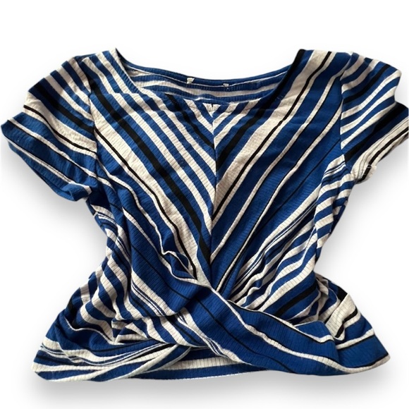 Blue Crop Top - Picture 1 of 2